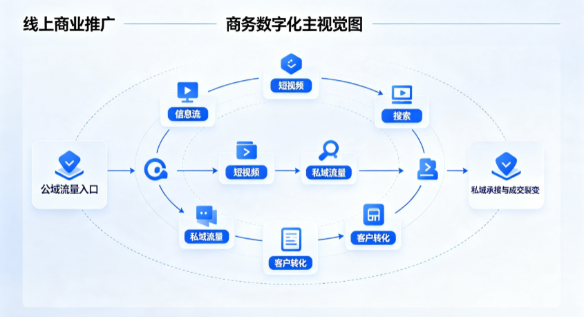 新沂市线上商业推广怎么做？全域流量闭环搭建与低成本转化实战指南